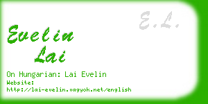 evelin lai business card